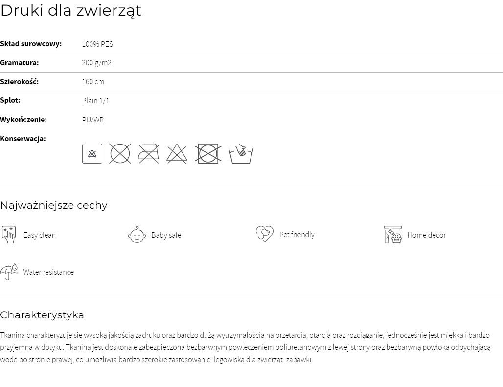 Druki Dla zwierząt